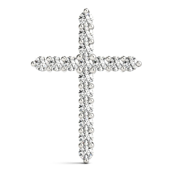 Classic Diamond Cross Pendant Necklace (1.50–3.50 CTW, Lab-Grown, F/VS)