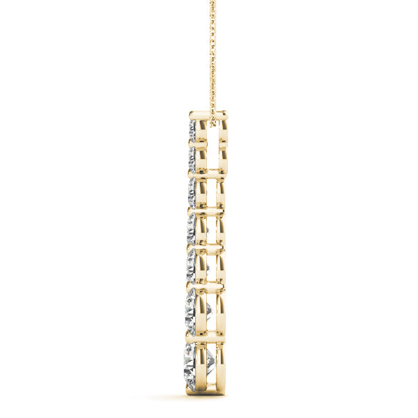 Graduated Journey Diamond Pendant Necklace (0.125–5.00 CTW, Lab-Grown)