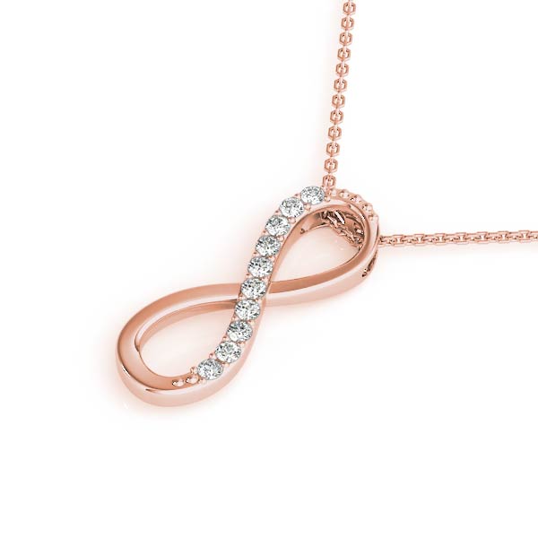Infinity Diamond Pendant Necklace (0.10 CTW F/VS+, Lab-Grown)
