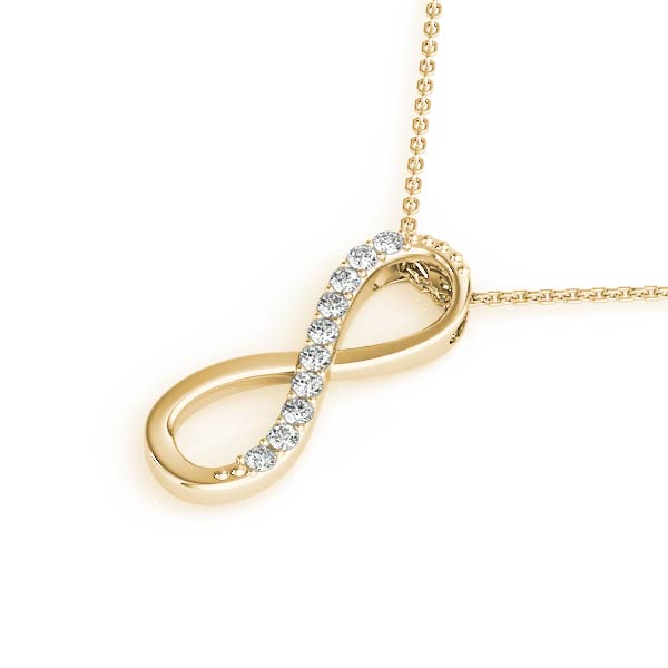 Infinity Diamond Pendant Necklace (0.10 CTW F/VS+, Lab-Grown)