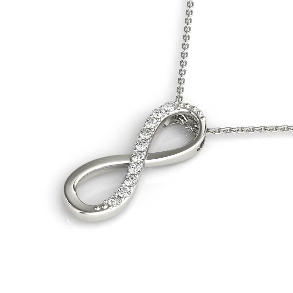 Infinity Diamond Pendant Necklace (0.10 CTW F/VS+, Lab-Grown)