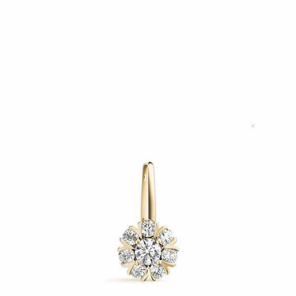 Fleur de Diamant Bloom Pendant with 0.40 CTW Lab-Grown Diamonds – Timeless Floral Elegance