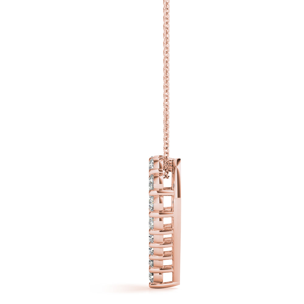 Open-Heart Diamond Pendant Necklace (0.33–4.00 CTW, Lab-Grown, F/VS)