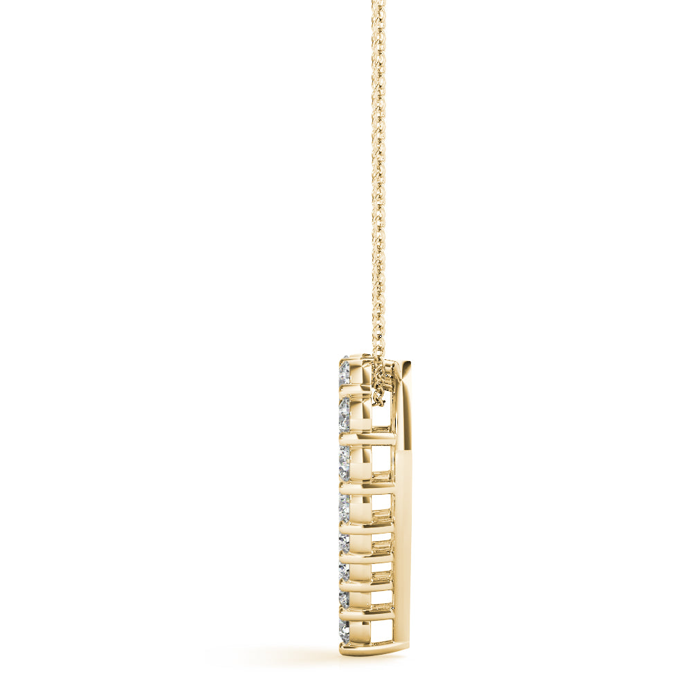 Open-Heart Diamond Pendant Necklace (0.33–4.00 CTW, Lab-Grown, F/VS)