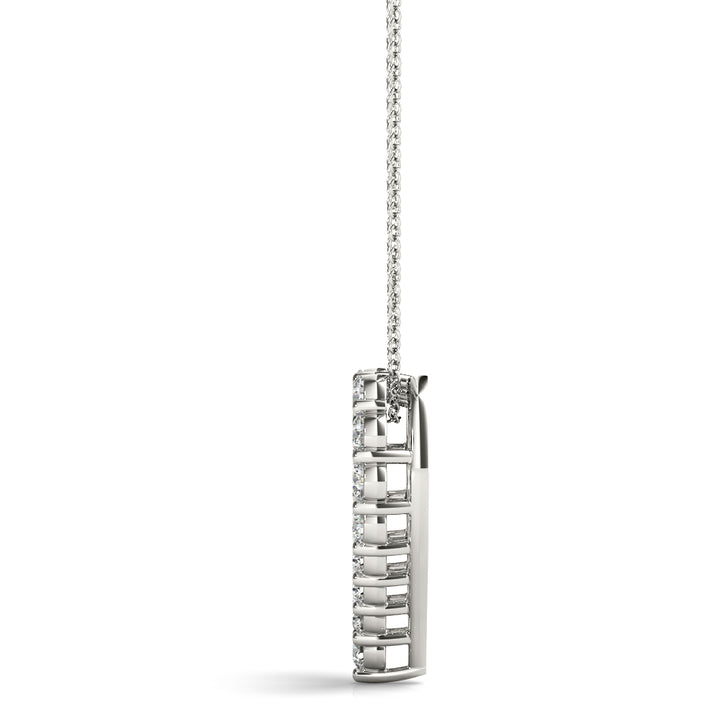 Open-Heart Diamond Pendant Necklace (0.33–4.00 CTW, Lab-Grown, F/VS)