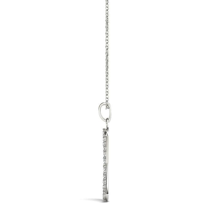 Crescent Moon Diamond Pendant Necklace in 14K Gold – Pavé-Set Lab or Natural Diamonds (0.20 CTW)