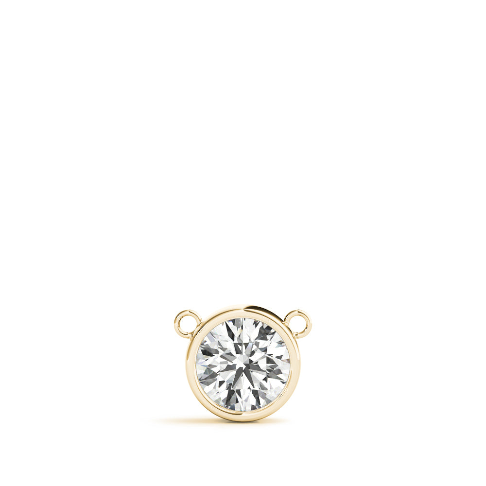 Bezel-Set Solitaire Diamond Pendant Necklace in 14K Gold (Lab-Grown, 0.25–2.00 CTW)