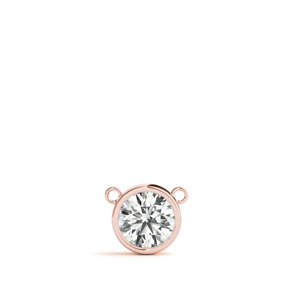 Bezel-Set Solitaire Diamond Pendant Necklace in 14K Gold (Lab-Grown, 0.25–2.00 CTW)