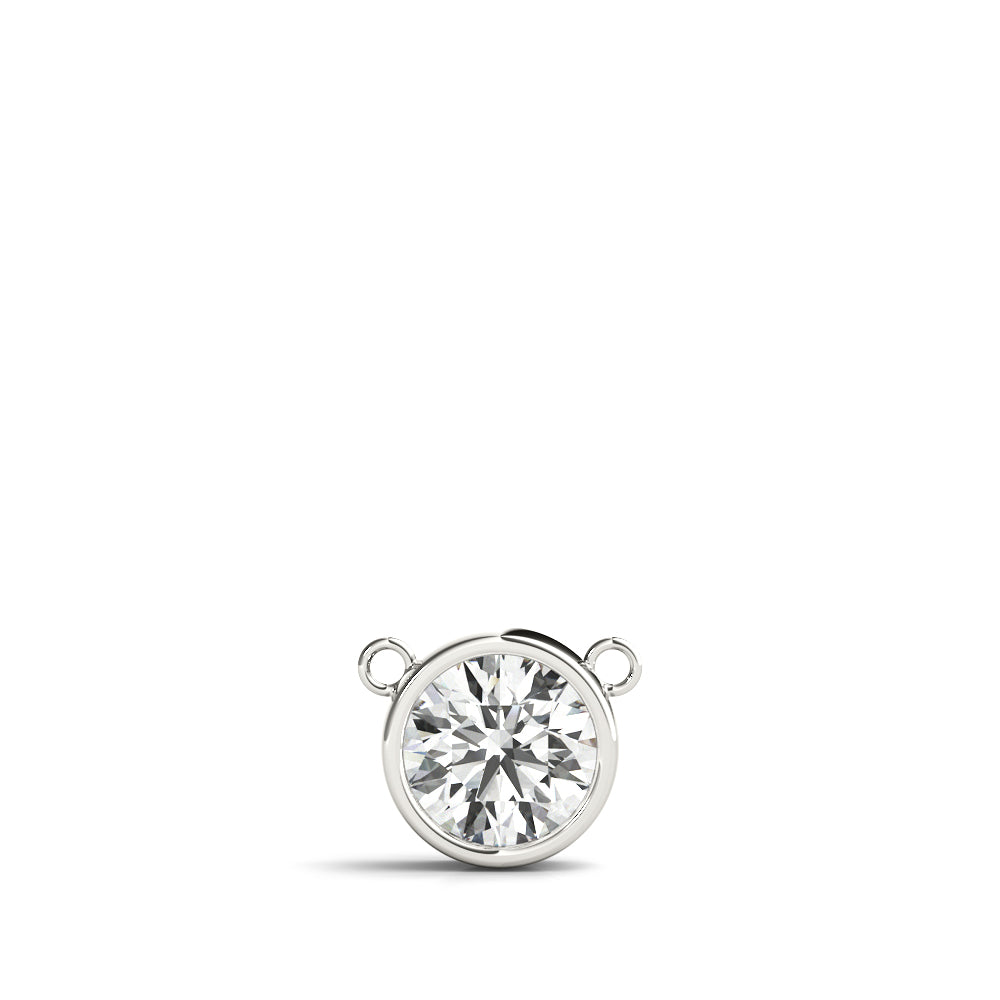 Bezel-Set Solitaire Diamond Pendant Necklace in 14K Gold (Lab-Grown, 0.25–2.00 CTW)