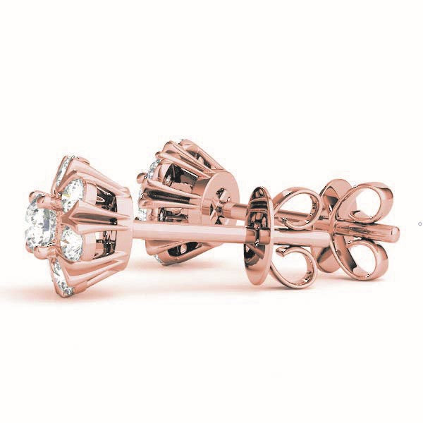 Fleur de Diamant bloom diamond stud earrings