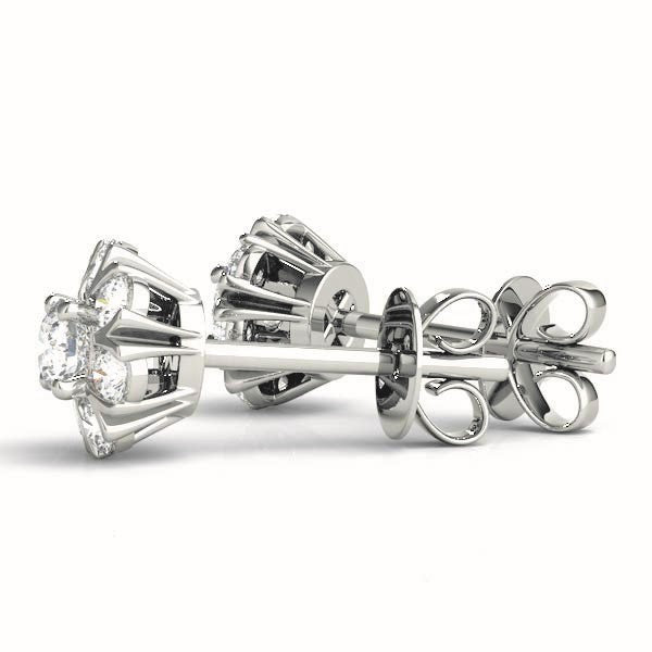 Fleur de Diamant bloom diamond stud earrings