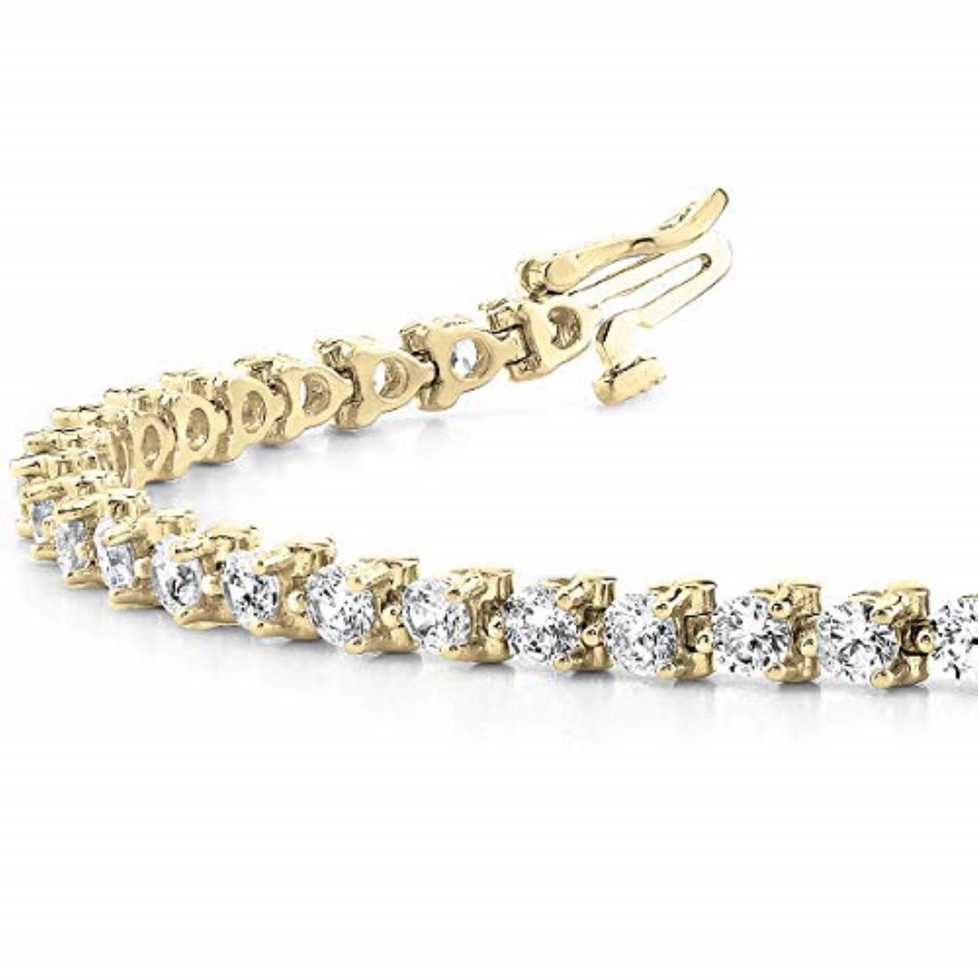 3-prong diamond tennis bracelet