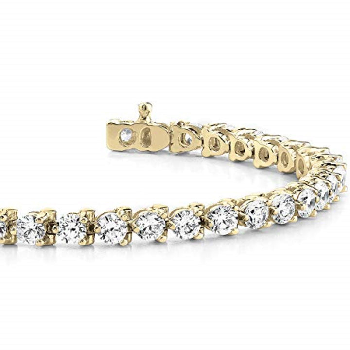 3-prong diamond tennis bracelet