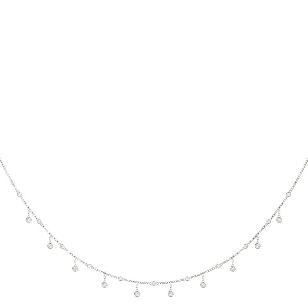 Delicate Bezel-Set Diamond Drop Necklace (0.75–1.33 CTW, F/VS+) With Lab Grown Diamonds