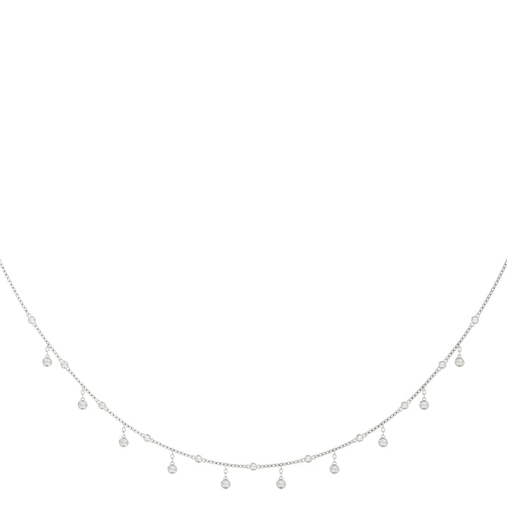 Delicate Bezel-Set Diamond Drop Necklace (0.75–1.33 CTW, F/VS+) With Lab Grown Diamonds
