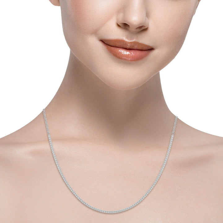 Half-Eternity Diamond Bar Necklace with Lab-Grown Diamonds (3–5 CTW, F/VS+)
