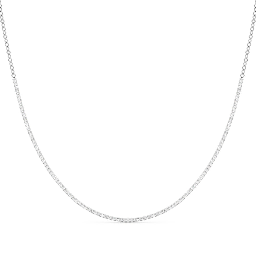 Half-Eternity Diamond Bar Necklace with Lab-Grown Diamonds (3–5 CTW, F/VS+)