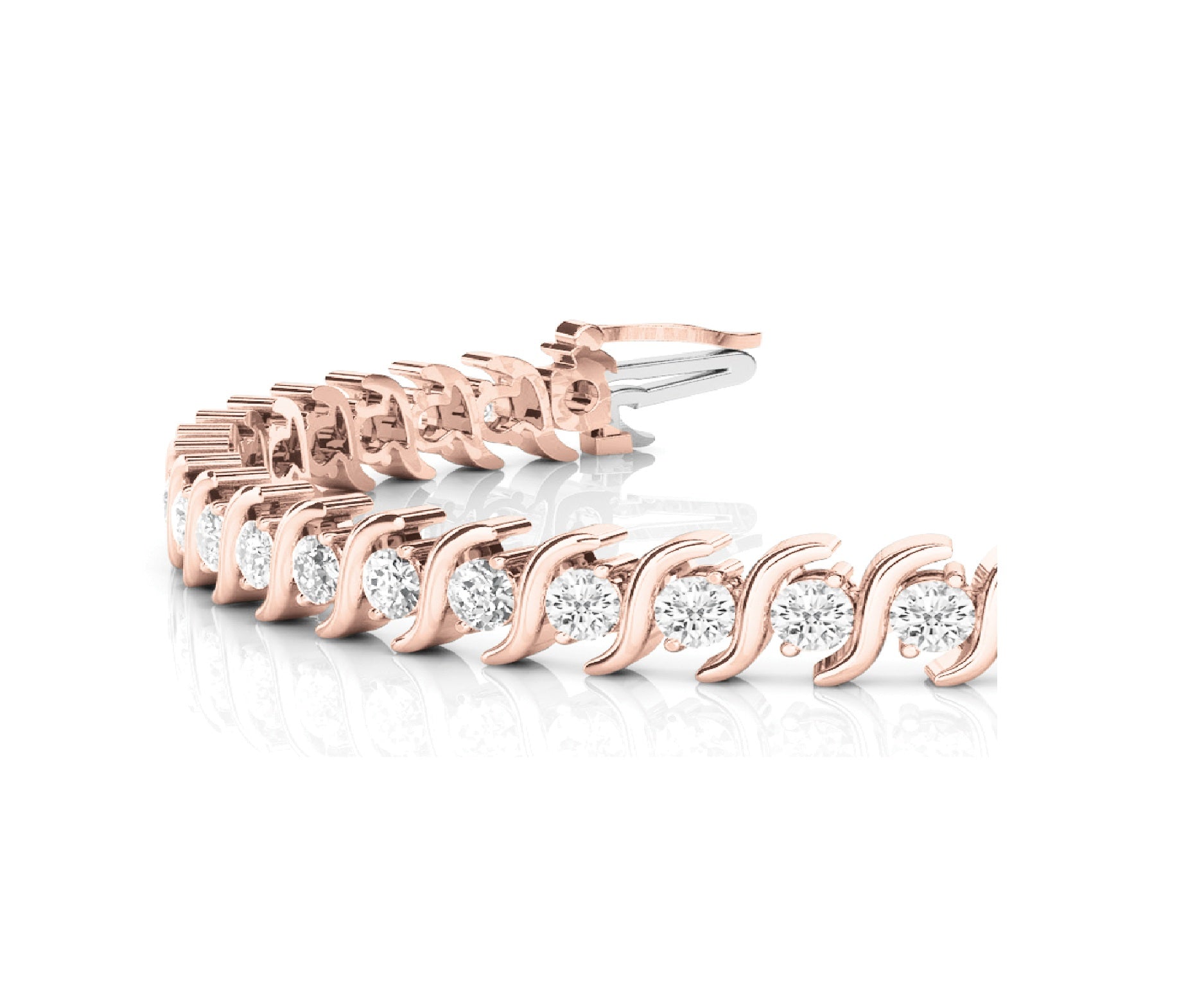 S-link diamond bracelet