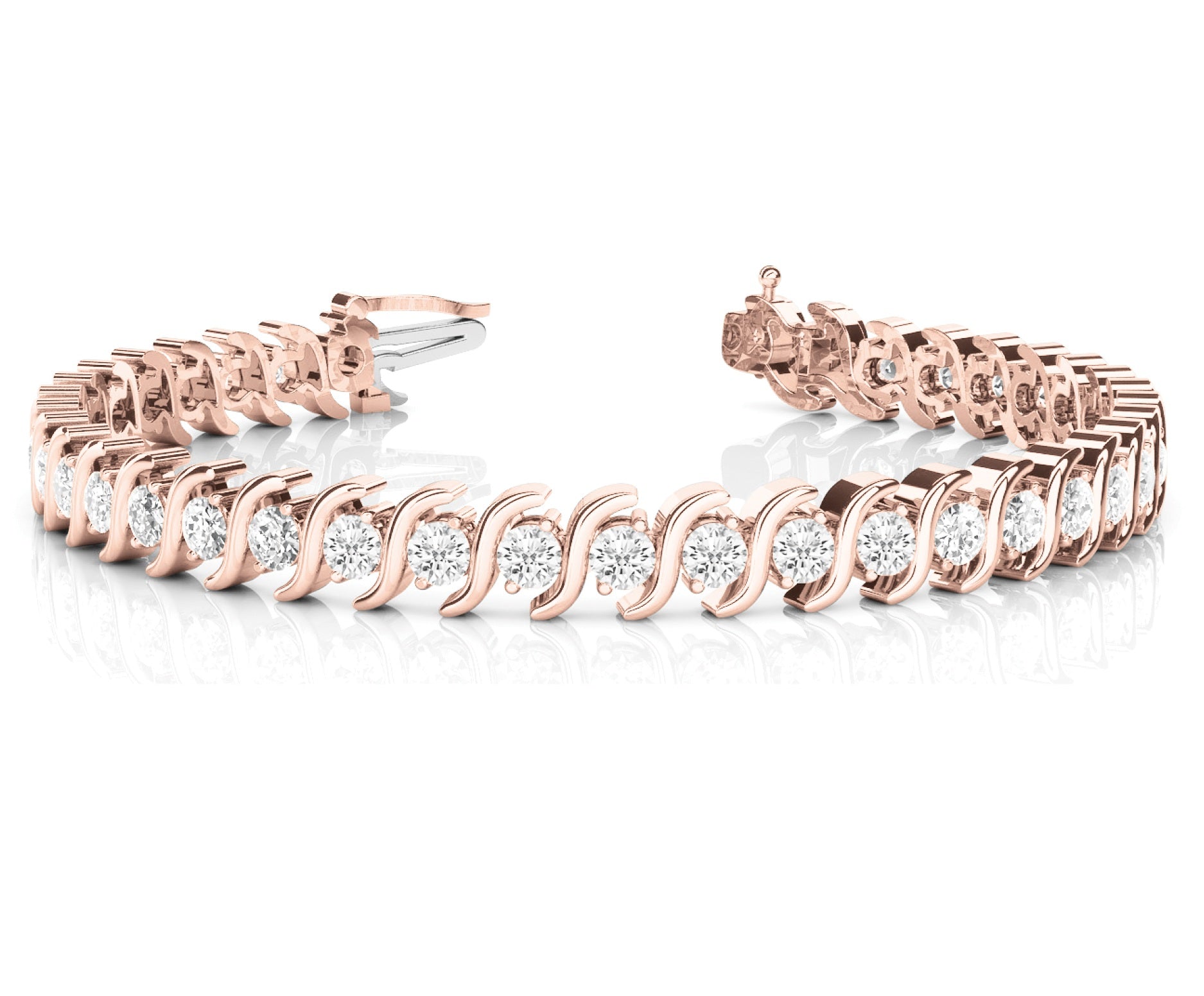 S-link diamond bracelet