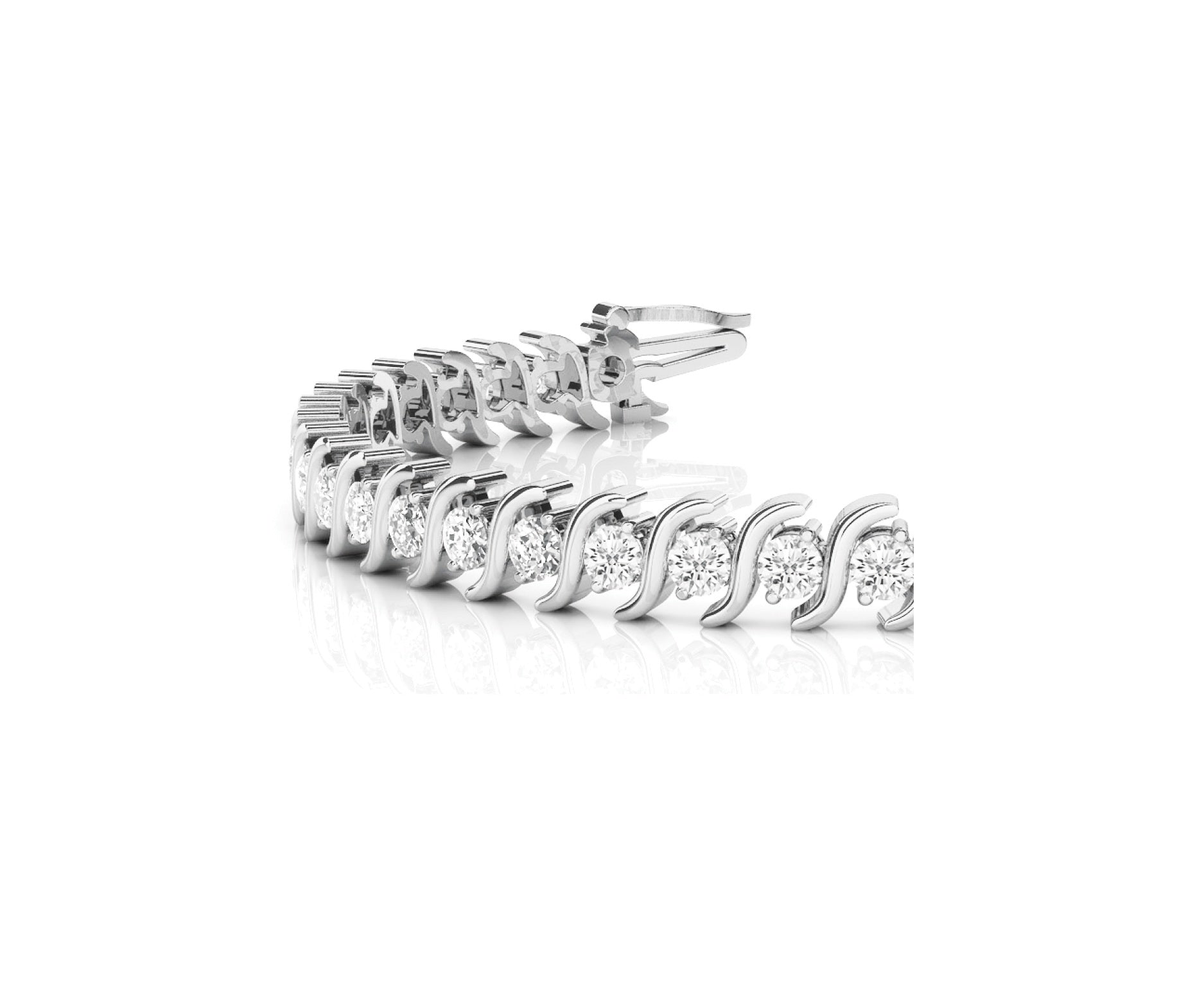 S-link diamond bracelet