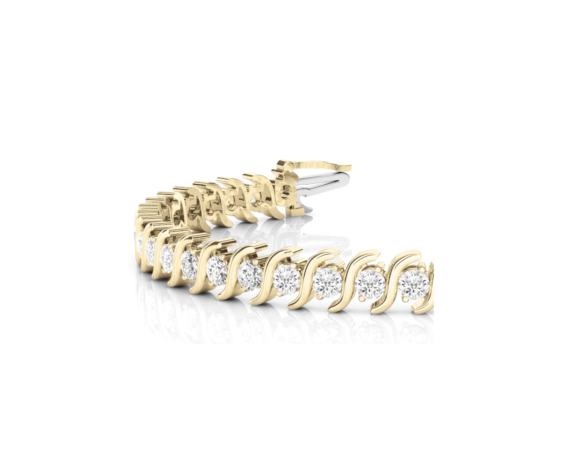 S-link diamond bracelet