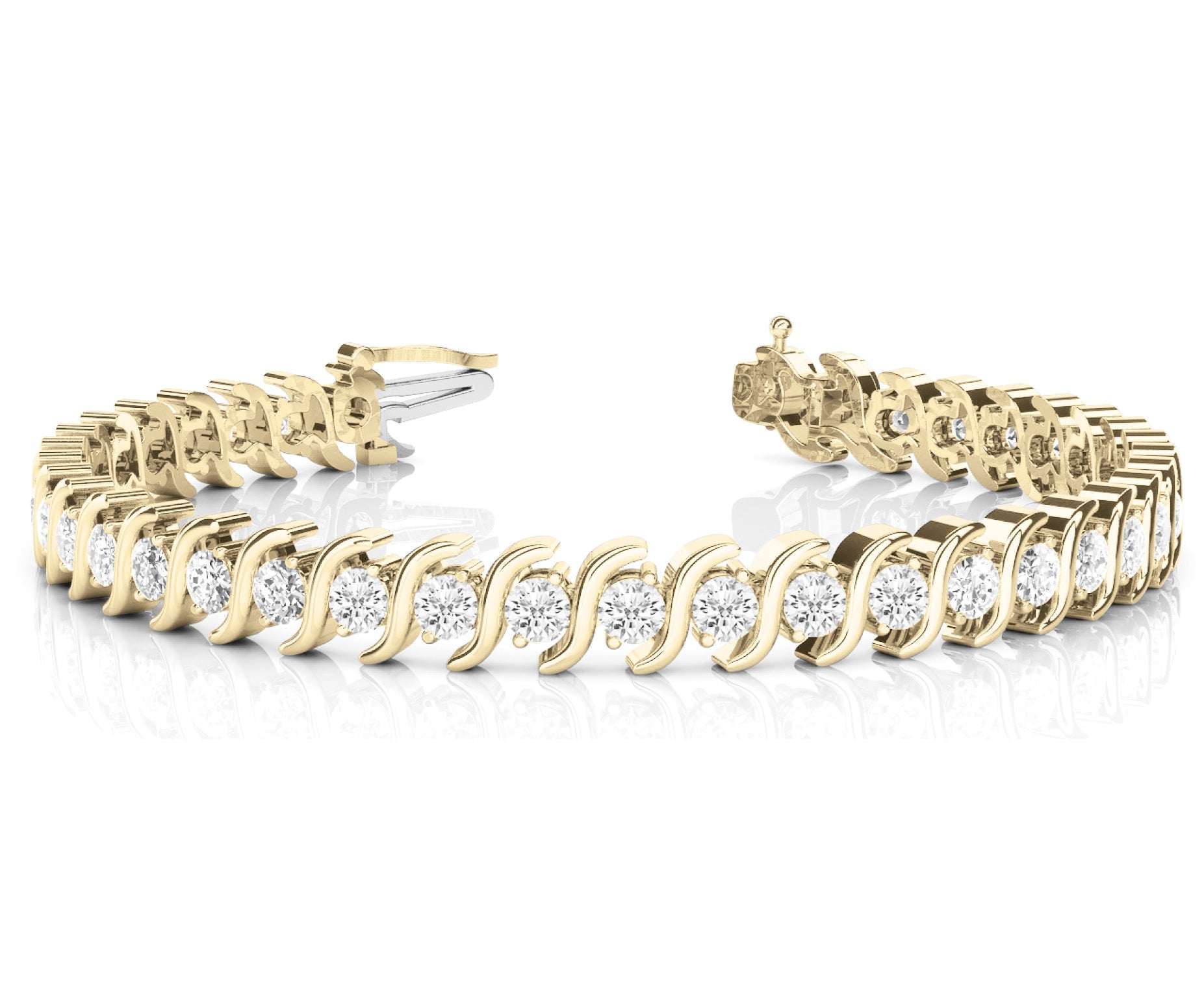 S-link diamond bracelet