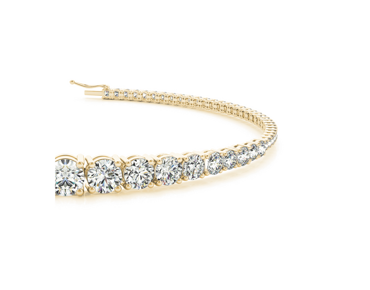 Graduated diamond tennis bracelet