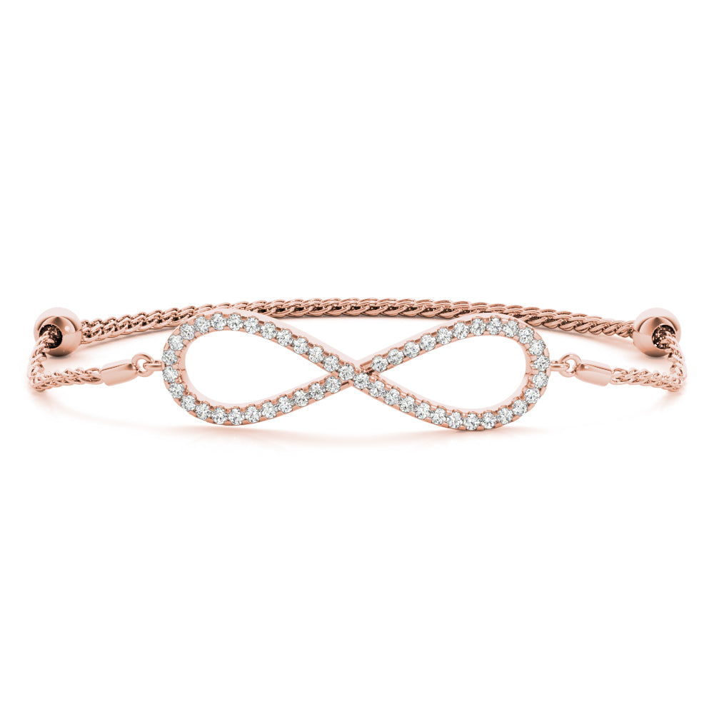 Infinity diamond bracelet