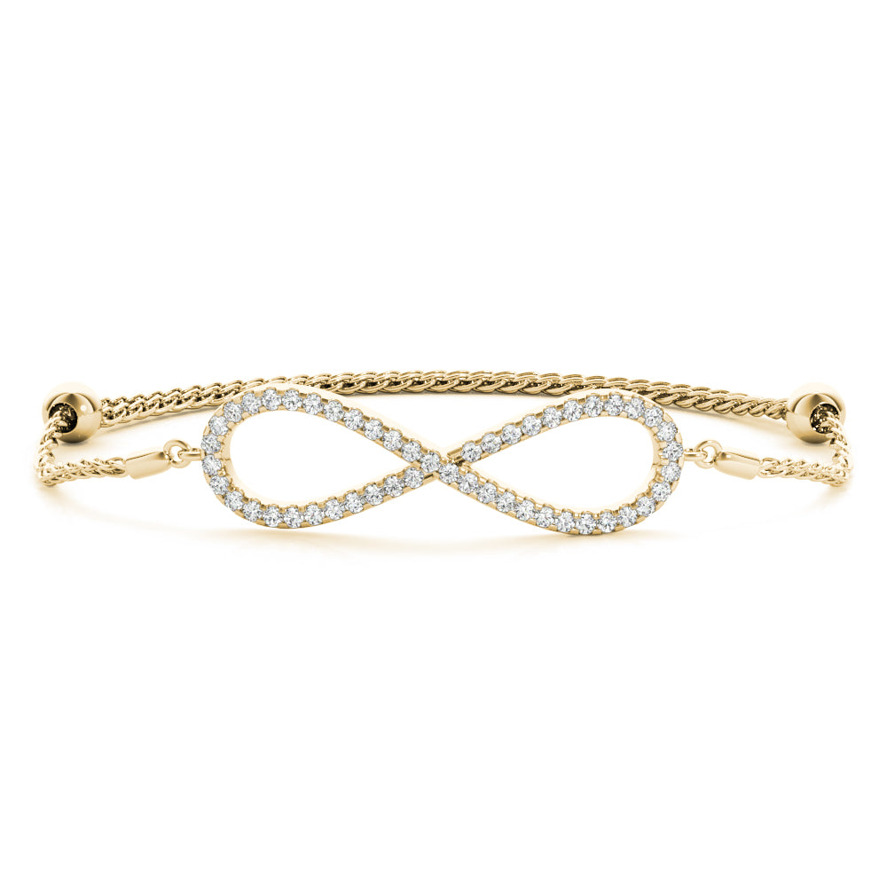 Infinity diamond bracelet