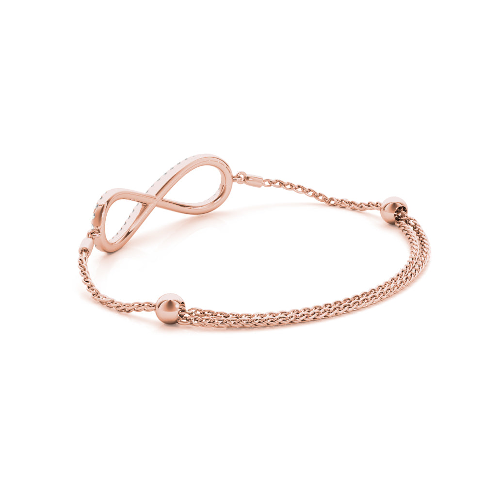 Infinity diamond bracelet