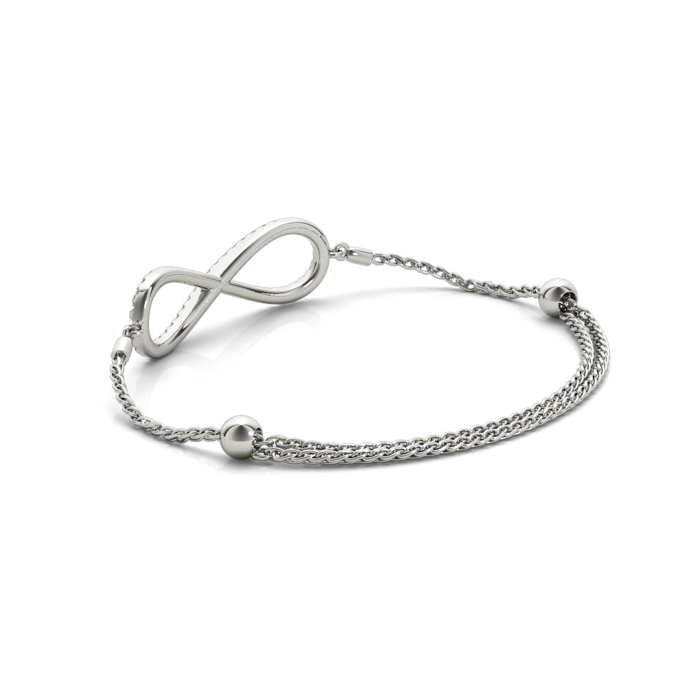 Infinity diamond bracelet
