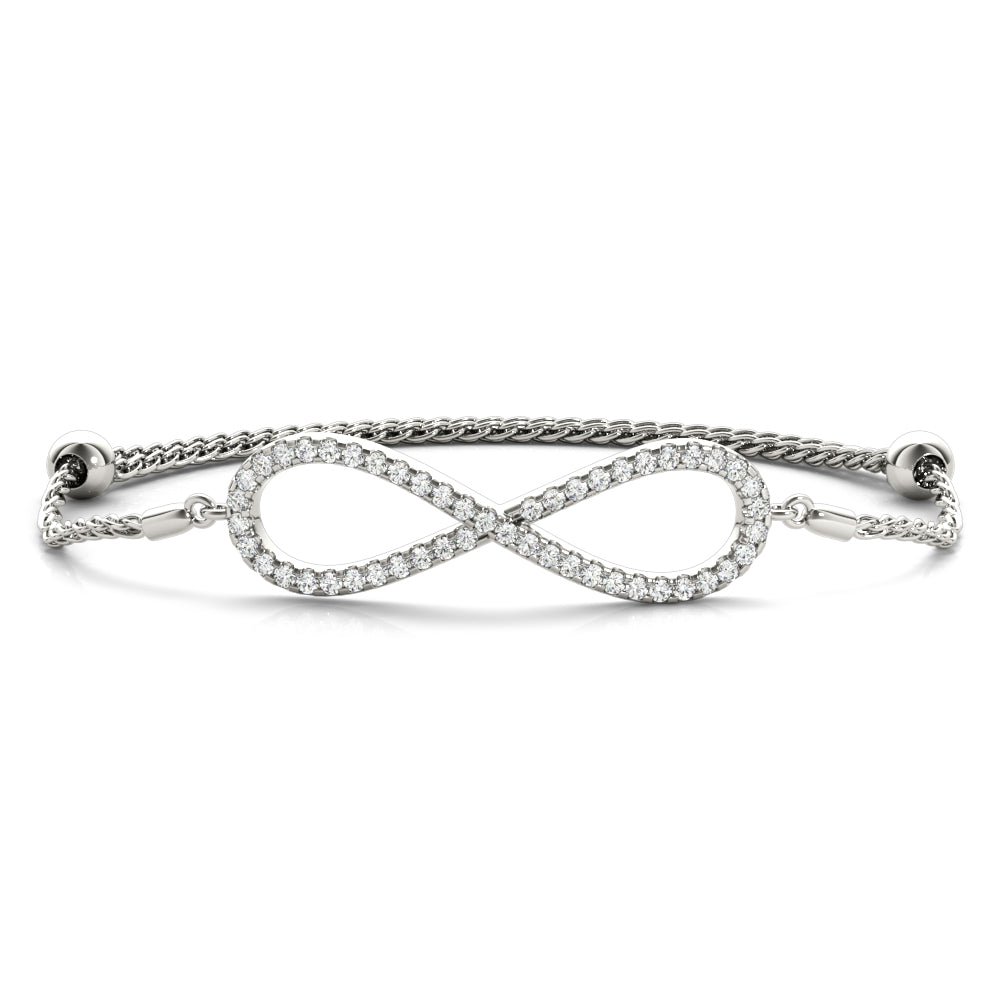 Infinity diamond bracelet