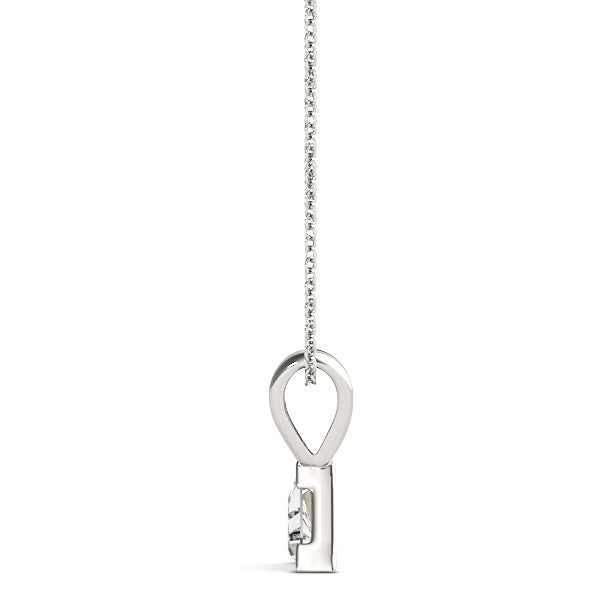 Trillion-Cut Solitaire Diamond Pendant in 14K Gold with V-Bale – Lab-Grown F/VS (0.25–2.00 CTW)
