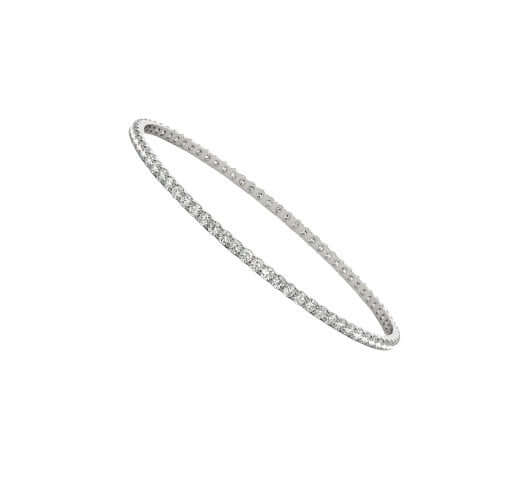 Full Eternity Diamond Bangle Bracelet